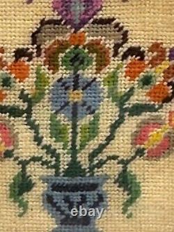 Dolls house miniature 112 ARTISAN embroidered fire / pole screen