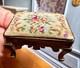 Dolls House Miniature 112 Artisan Fine Petit Point Foot Stool By Anne Syfret