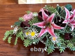 Dolls house miniature 112 ARTISAN floral table arrangement