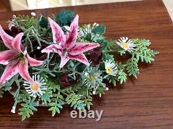 Dolls house miniature 112 ARTISAN floral table arrangement