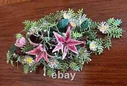 Dolls house miniature 112 ARTISAN floral table arrangement
