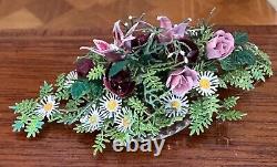 Dolls house miniature 112 ARTISAN floral table arrangement