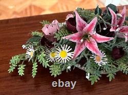 Dolls house miniature 112 ARTISAN floral table arrangement