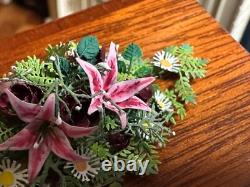 Dolls house miniature 112 ARTISAN floral table arrangement