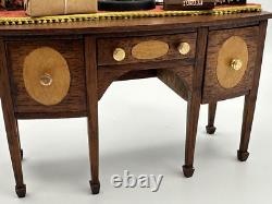 Dolls house miniature 112 ARTISAN fully dressed sideboard