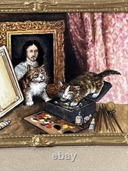 Dolls house miniature 112 ARTISAN genuine oil painting by CHRIS SPARROW