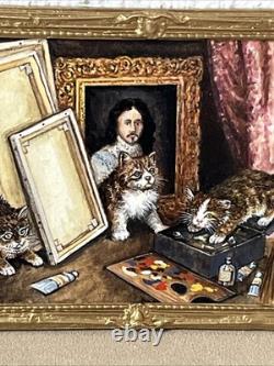 Dolls house miniature 112 ARTISAN genuine oil painting by CHRIS SPARROW