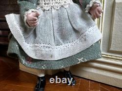 Dolls house miniature 112 ARTISAN girl doll by JILL BENNETT POSEABLE