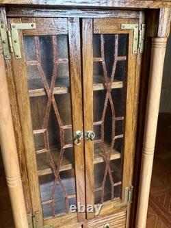 Dolls house miniature 112 ARTISAN glazed display cabinet / dresser