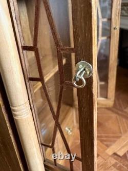 Dolls house miniature 112 ARTISAN glazed display cabinet / dresser