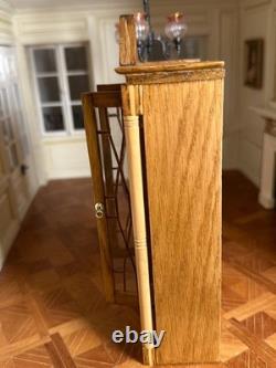 Dolls house miniature 112 ARTISAN glazed display cabinet / dresser