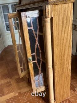 Dolls house miniature 112 ARTISAN glazed display cabinet / dresser