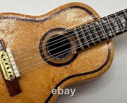 Dolls house miniature 112 ARTISAN guitar musical instrument