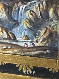 Dolls house miniature 112 ARTISAN hand painted cabinet by CHRISTOPHER WHITFORD