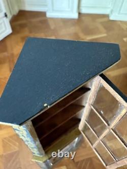 Dolls house miniature 112 ARTISAN hand painted cabinet by CHRISTOPHER WHITFORD