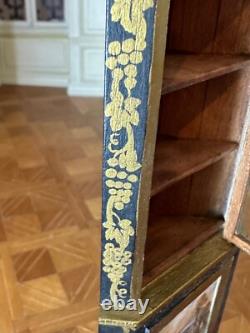 Dolls house miniature 112 ARTISAN hand painted cabinet by CHRISTOPHER WHITFORD