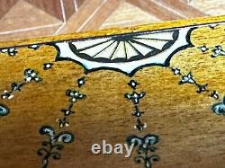 Dolls house miniature 112 ARTISAN hand painted demi lune console table