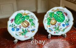 Dolls house miniature 112 ARTISAN hand painted plates by CHRISTOPHER WHITFORD