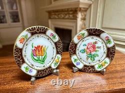 Dolls house miniature 112 ARTISAN hand painted plates by CHRISTOPHER WHITFORD