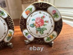 Dolls house miniature 112 ARTISAN hand painted plates by CHRISTOPHER WHITFORD