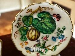 Dolls house miniature 112 ARTISAN hand painted plates by CHRISTOPHER WHITFORD