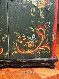 Dolls house miniature 112 ARTISAN hand painted wardrobe
