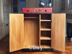 Dolls house miniature 112 ARTISAN hand painted wardrobe