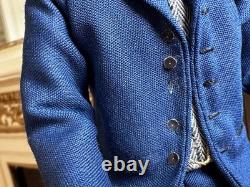 Dolls house miniature 112 ARTISAN handsome gentleman doll by JILL BENNETT