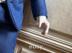Dolls house miniature 112 ARTISAN handsome gentleman doll by JILL BENNETT