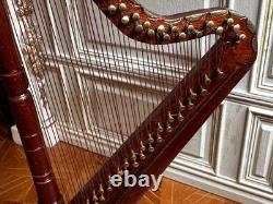 Dolls house miniature 112 ARTISAN harp by BRIAN MASTERS