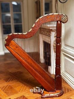 Dolls house miniature 112 ARTISAN harp by BRIAN MASTERS