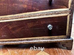 Dolls house miniature 112 ARTISAN inlaid chest of drawers by C J TRAILL-HILL