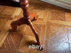 Dolls house miniature 112 ARTISAN inlaid tilt-top table by J L COOPER