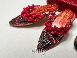Dolls house miniature 112 ARTISAN ladies' accessories (2) shoes DOLLS COBBLER
