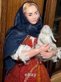 Dolls house miniature 112 ARTISAN lady peasant doll by ANNIE WILLIS FINE DESIGN
