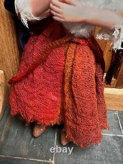 Dolls house miniature 112 ARTISAN lady peasant doll by ANNIE WILLIS FINE DESIGN