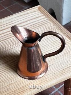 Dolls house miniature 112 ARTISAN large copper jug / pitcher