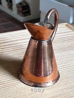 Dolls house miniature 112 ARTISAN large copper jug / pitcher
