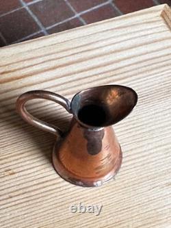 Dolls house miniature 112 ARTISAN large copper jug / pitcher