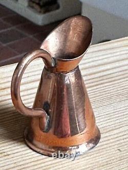 Dolls house miniature 112 ARTISAN large copper jug / pitcher
