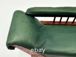 Dolls house miniature 112 ARTISAN leather chaise longue