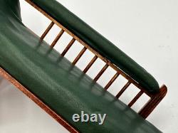 Dolls house miniature 112 ARTISAN leather chaise longue