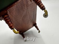 Dolls house miniature 112 ARTISAN leather chaise longue