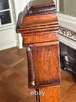 Dolls house miniature 112 ARTISAN longcase clock by DENNIS JENVEY 2001