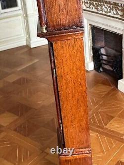 Dolls house miniature 112 ARTISAN longcase clock by DENNIS JENVEY 2001