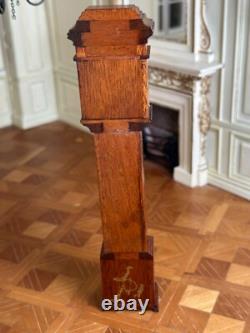 Dolls house miniature 112 ARTISAN longcase clock by DENNIS JENVEY 2001