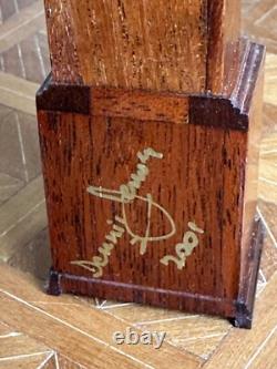 Dolls house miniature 112 ARTISAN longcase clock by DENNIS JENVEY 2001