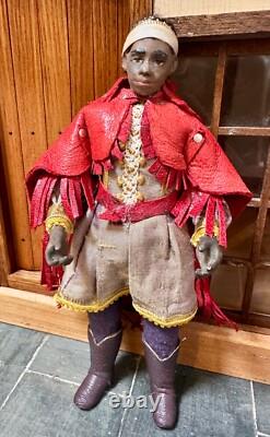Dolls house miniature 112 ARTISAN man in costume doll (2) by JILL BENNETT Dolls house miniature 112 ARTISAN man in costume doll (2) by JILL BENNETT