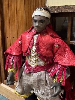 Dolls house miniature 112 ARTISAN man in costume doll (2) by JILL BENNETT Dolls house miniature 112 ARTISAN man in costume doll (2) by JILL BENNETT