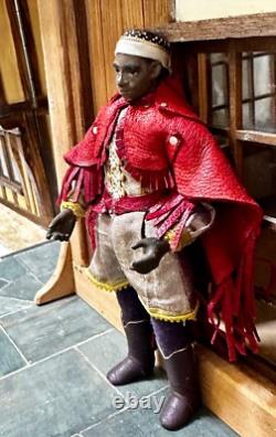 Dolls house miniature 112 ARTISAN man in costume doll (2) by JILL BENNETT Dolls house miniature 112 ARTISAN man in costume doll (2) by JILL BENNETT